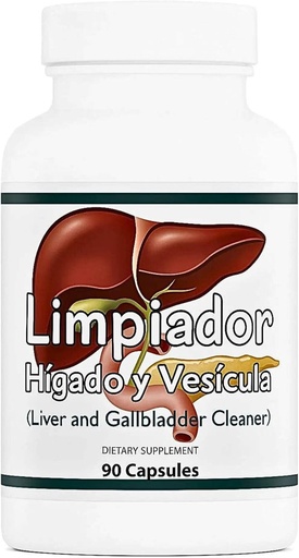 [BRSROHQNDF5AO3Q7] Limpiador Hígado y Vesícula, Liver Support, Milk Thistle Extract, 90 Capsules