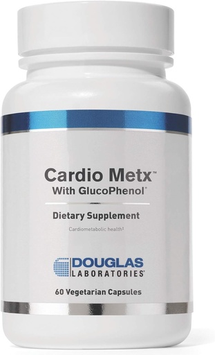 [BRSWKHDYCAHGAHLC] Douglas Laboratories - Cardio MetX kanssa GlucoPhenol - Kliinisesti tutkittu hedelmät uutteet Amla, mansikka, ja karpalo kromi tukea Cardiometabolic Health - 60 kapselia