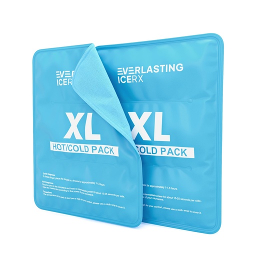 [BRSROHT4AEHQK3DK] Reusable Ice Pack for Injuries | 11" x 14.5" - 2 Pack XL | Hot & Cold Pack | Large Ice Pack for Back Pain Relief, Soft Ice Packs Reusable, Flexible When Frozen