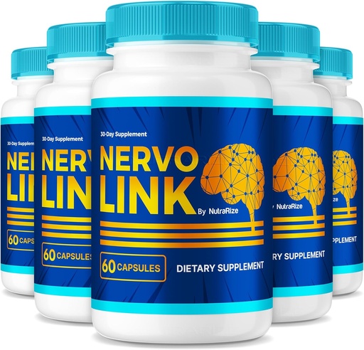 [BRSRA2YLPMHGC3TB] (5 Pack) NervoLink – Daily Support Capsules with a Balanced Formula for Focus, Alertness, and Everyday Sharpness, Easy-to-Take Pills for Daily Wellness (300 Capsules)
