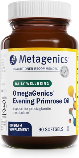 [BRSWIYYMAAPRGGQZ] Metagenics OmegaGenics aceite de la noche de la noche - 419 mg Omega-6 con 50 mg GLA - Soportes Esquí, Hormonal, PMS, Menopause & Immune Health* - No GMO, Gluten-Free - GMP instalación certificada - 90 Softgels