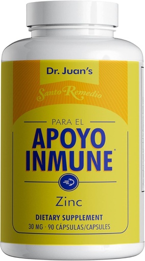 [BRSRMEA6BENWGHTV] Santo Remedio Zinco, da Zinco Picolinato e Gluconato Dihydrate, Integratore alimentare, Minerale essenziale per il supporto complessivo, 30 mg, 90 capsule per bottiglia Equivalente a 90 dosi
