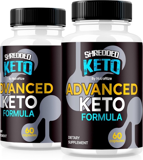 [BRSRAFIFCEFA43L4] (2 Pack) Shredded Keto Pills, Premium Keto Shred Weight Loss Capsules, All Natural Keto Supplement to Support Fitness and Body Goals, Official ShreddedKeto Reviews (120 Capsules)