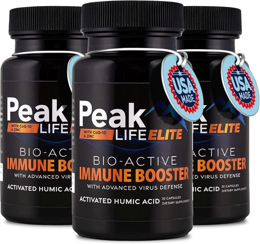 [BRSRM236BVYQG3IZ] Immunity Boost Support - 3-in-1 Vitamin Supplement with Humic Acid Ionic Trace Minerals, CoQ10, Zinc - Daily Nutrition for Advanced Performance and Vital Body Balance (3 Pack)