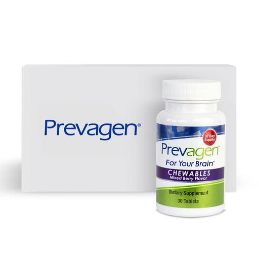 [BRSRMHD7DIBAOFYV] Prevagen Regular Strength Mixed Berry Chewables - 30 Tablets (1 Month Supply) | Formulated for Your Brain | 10mg of Apoaequorin Plus Vitamin D3