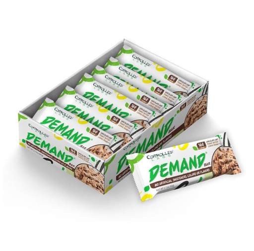 [BRSRO2Q7BEGRSF3K] Controlled Labs Demand Protein Bars - 12 pack - 16g of Protein per Serving, Natural, High-Protein/Low-Carb Bar, 2.12 oz (Chocolate Chip/Peanut Butter/Cookie Dough)