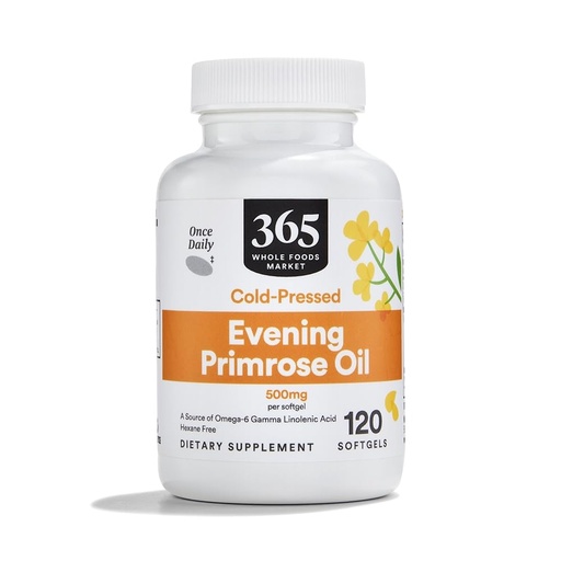 [BRSWGZQBOV7BYHLG] 365 by Whole Foods Market, Evening Primrose Oil 500 mg, 120 Count