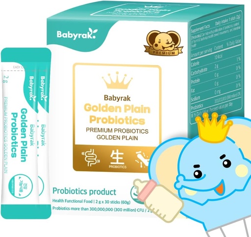 [BRSRAZARAUNGKFD4] Golden Plain Probiotics I Prebiotics & Probiotics I No Artificial Flavors I No Sweeteners I 30 Sticks