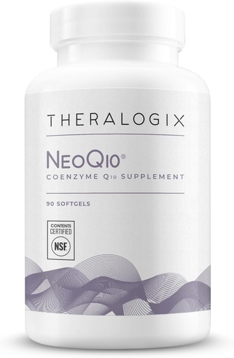 [BRSWKEL2AUPQCD32] Theralogix NeoQ10 Coenzyme Q10 Supplement - Heart Health & Fertility Support - CoQ10 Fertility Supplement for Men & Women* - NSF Certified - 90 Softgels (90-Day Supply)