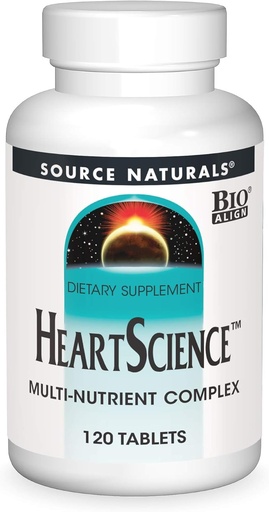 [BRSWIYQOAUMRAYDA] Source Naturals HeartScience Multi-Nutrient Complex - Supports Normal Heart Function & Blood Circulation - 120 Tablets