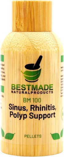 [BRSRMCY5CF6AK3D6] Bestmade Natural Products Stuffy Nose & Sinus Support BM100 – Nasal Discomfort, Runny Nose, Sneezing, Itching, and Seasonal Allergies, 350 Pellets