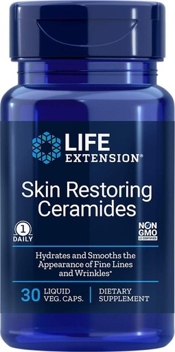 [BRSWKHY3ON6AIHD4] Life Extension Skin Restoring Ceramides, 30 Capsules (Pack of 3)
