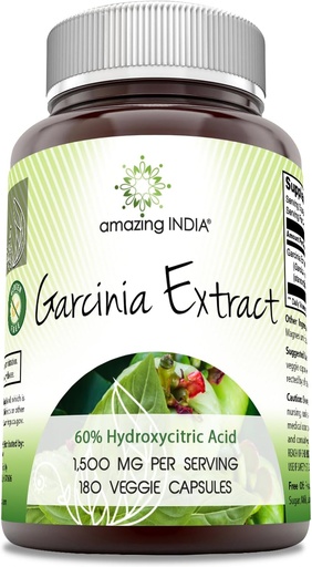 [BRSROGIDAF4A2EIV] Amazing India Garcinia Extract Appliment  по 1500 Mg Per Serving по 180 Veggie капсули по-малко от GMO.