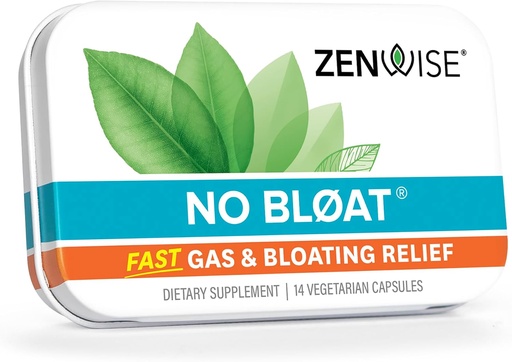 [BRSRMAI7BV6QIAI4] Zenwise Health No Bloat Probiotics for Women and Men Digestive Health with Ginger, Dandelion, and Lactase, Digestive Enzymes for Gas and Bloating Relief - Vegan Water Retention Pills - 14 CT