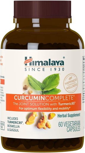 [BRSWY2QOOIDQOCTJ] Curcumina Himalaya Completa - Suplemento de Apoyo Conjunto Herbal con Curcumina Turmérica para Soporte Conjunto de Salud y Movilidad, 95% Curcuminoides - Vegan, No GMO, Gluten Gratis, 60 cápsulas