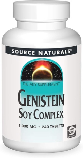 [BRSWIYQOAUNAEH3Y] Source Naturals Genistein Soy Complex 1000 mg - 240 tabletter