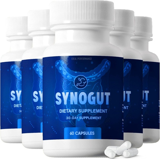 [BRSW2EINDNYQ223B] IDEAL PERFORMANCE Synogut Pills Dietary Supplement for Gut Health (5 Bottles)