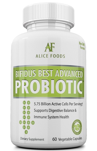 [BRSWIHT6DIGW2DDK] Fast Natural Bloating Relief - Bifidus Best Advanced Probiotic 60 Day + Kombucha Guide - Premium Probiotics for Men and Women - for Intestinal Problems, Bloating, Diarrhea, Gas, Bladder, UTI