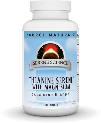 [BRSWIYQOAUBR4HQ5] Source Naturals Serene Science L-Theanine with Magnezyum and GABA - 120 Tablet