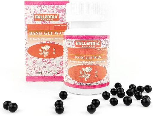 [BRSWKFYHDN5QA2D2] MILLENNIA Herbal Supplement Pills - Dang GUI Wan - 12 Bottle Pack (200 Pills/Bottle)