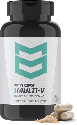 [BRSRAY34CR5R42Y6] MTN OPS Multi-V Womens Multivitamin Vegetarian Capsules, Essential Daily Vitamin Complex, 60 Capsules, 30 Day Supply