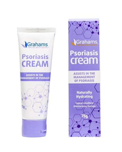[BRSWGFI3CEPRAD3A] Grahams Natural Psoriasis Cream - Moisturiser Psoriasis Treatment for Skin to Reduce Scaling, Relieve Inflammation, Irritation, Itch, Redness & Dryness - Fragrance & Steroid-Free (1 x 75g)