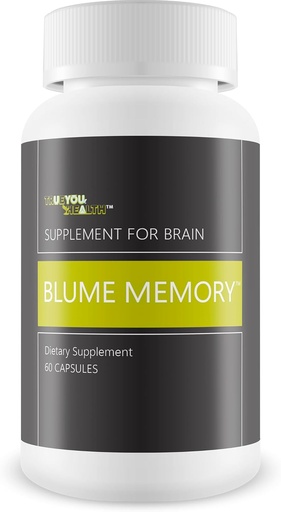 [BRSROCQFCR6GYFYY] Blume Memory Supplement for Brain - Our Best Memory Improvement Supplement - Our Best Brain Focus and Memory Supplements for Women & Men - Memory Vitamins for Seniors - Memory Vitamins for Men & Women