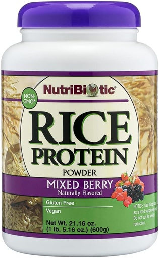 [BRSWIYTYO4GQMFY7] NutriBiotic ... Mixed Berry Rice Protein, 1 Lb 5 Oz (600g) ...