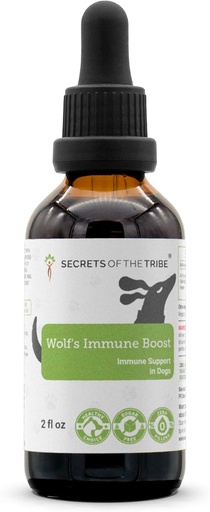 [BRSRAY37OB7W2FAU] Wolf's Immune Boost | Natural Herbal Dietary Supplement for Dogs | Immune Support in Dogs | Alcohol-Free Extract, Elder Flowers, Calendula, Dandelion Root, Lemon Balm, Fennel 2 oz