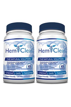 [BRSWI2QOBAHRS336] for Hemorrhoids - Vegan Formula for Hemorrhoid Relief & Vascular Health - Maximum Strength 2 Bottle 90 Capsules