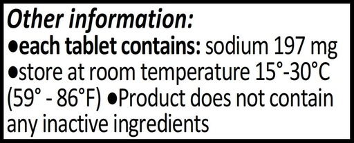 [BRSWYFAOBYBGEG3U] Sodium Chloride Tablets 500 mg (0.5 gram), USP Normal Salt Tablets - 200 Tablets by CitraGen Pharmaceuticals, Inc.