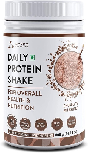 [BRSRMAQYCEFQAAA3] Daily Protein Shake 118 kcal Calories, 25 Vitamin -Serving -40- für Männer & Frauen Schokolade Milch Shake Flavor für 400Gm