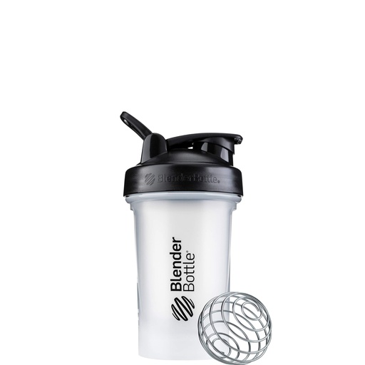 [BRSWGBQFOUMRUFLF] BlenderBottle Classic V2 Shaker Bottle Perfect for Protein Shakes and Pre Workout, 20-Ounce, Clear/Black