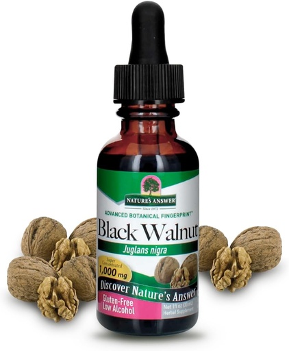 [BRSWIYQZAR7QK334] Nature's Answer Black Walnut with Organic Alcohol, 1-Fluid Ounce