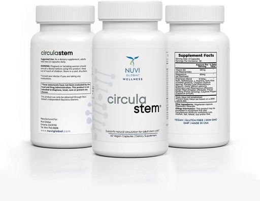 [BRSWIA32C5YGGCTE] CIRCULA STEM 60 Caps Stem Cell Nutrition, Supports NATURAL CIRCULATION for ADULT STEM CELLS