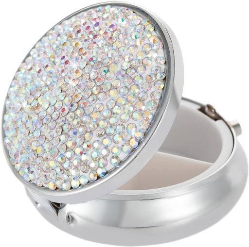 [BRSROYI3OACGADQ6] Crystal pillereitä Järjestäjä,Matkailu pilleri laatikossa kontti, Tasku pilleri tapauksessa haltija laukku, pieni lääkevarastossa pullo(värikäs)