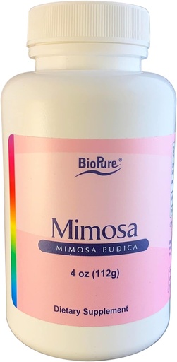 [BRSWKYQ5C4CRSYDI] BioPure Mimosa – Wildcrafted Organic Mimosa Pudica Powder to Eliminate Unwanted Organisms, Toxins, & Debris from Gastrointestinal Tract for Gut Health & Balanced Flora Proliferation & Microbiome – 4oz