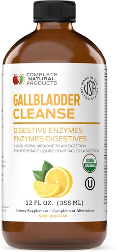 [BRSRMGQPA5YRADY4] Complete Natural Gallbladder Complete - Liquid Supplement for Gallbladder Support, Liver Cleanse, and Digestive Health with Apple Cider Vinegar, Turmeric, Beet, Digestive Enzymes, Milk Thistle - 12oz