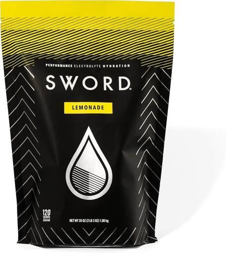[BRSW2ZT4CIBQ2DT3] SWORD PERFORMANCE Electrolyte Replenisher Powder Drink Mix, Lemonade, 30-Serving Resealable Bag w/Scoop