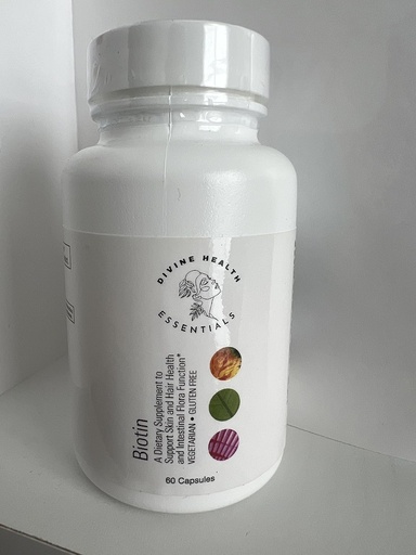 [BRSROGTYB4IGYDT6] Biotin - 2000 mcg - 60 Capsules Supports Skin and Hair Health. Supports Intestinal Flora Function Vegetarian and Gluten Free
