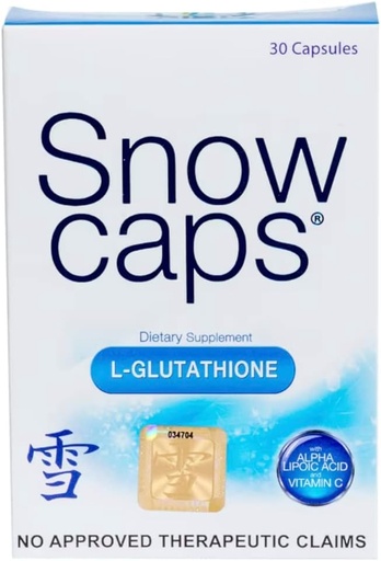 [BRSWIBARAUIB62A3] Snow Caps Imported Reduced Glutathione Skin Whitening Capsules 30 capsules