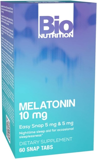 [BRSWKZD3A4MWEFA5] Bio Nutrition Melatonin 10 Mg Tablets, 60 Cuenta