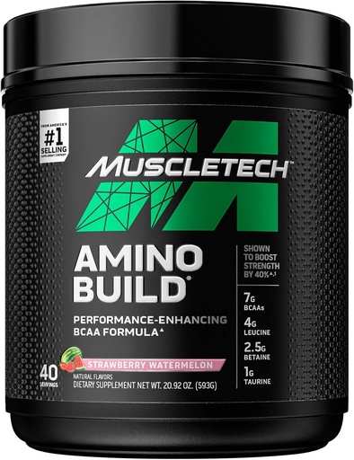 [BRSRAYYYBADWGH3K] Muscletech Whey Protein Powder & BCAA Amino Acids Powder Muscle Building Formel med Whey Isolate, Peptides, BCAAs & Electrolytes (4 pund, 40 portioner)