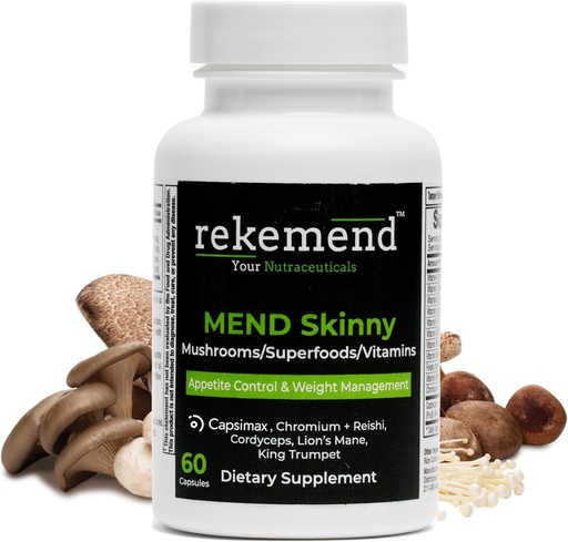 [BRSW2GQQOZ7BMYLP] Appetite Suppressant for Weight Loss - Vegan Non-GMO Natural Mushroom Based Weight Loss Supplement - 60 Capsules