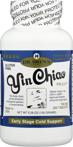 [BRSWIGT5AQOQE23K] DR SHENS Yin Chiao 750 Mg, 200 CT