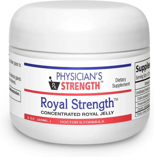 [BRSWIGY3DEPRWED2] Physician's Strength Royal Strength - 60 mL - Fresh Royal Jelly with Austrian Pumpkin Seed Oil - Energy and Adrenal Support