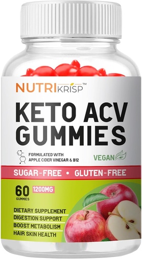 [BRSRAZT5DIMGAGTK] Keto ACV Gummies Advanced Weight Loss & Rapid Belly Fat Burn - Sugar-Free Gluten Free Super Apple Cider Vinegar Diet Supplement for Men Women (1200MG)