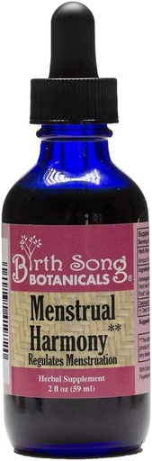 [BRSWYYYPAUNB6G3B] Birth Song Botanicals Menstrual Harmony Tincture, Liquid Herbal Supplement to Support The Menstrual Cycle, Naturally Supports Hormone Balance and Menstruation 2oz Bottle