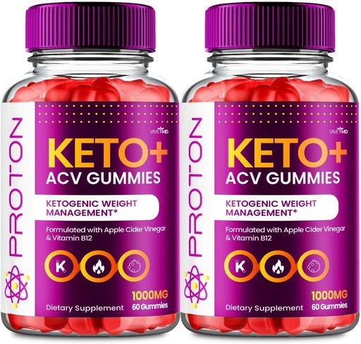 [BRSROBAFAACRUAY4] VIVE MD Proton Keto ACV Gummies Advanced Weight Management, Protein Keto ACV Gummies, Proton Keto Plus Gummies with Apple Cider Vinegar Supplement 1000mg, Proton Keto+ACV Gummies Reviews (2 Pack)