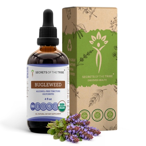 [BRSWGYYCCR4GEHTJ] Secrets of the Tribe Bugleweed Tincture Alcohol-Free Liquid Extract, USDA Organic Bugleweed (Lycopus Virginicus) Dried Herb (4 FL OZ)